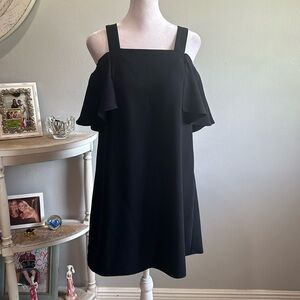 [TOPSHOP] Navy Blue Cold Shoulder Dress - Size 4